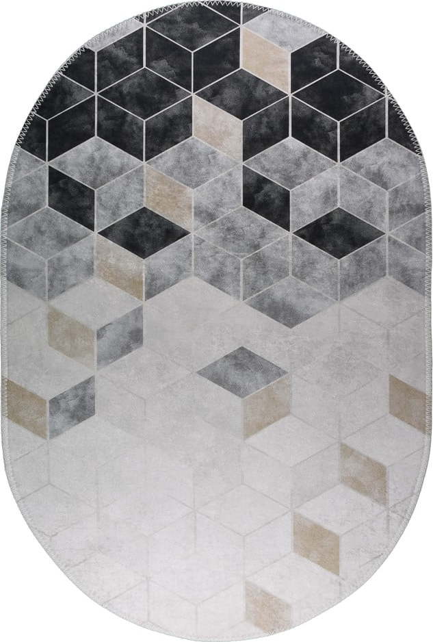 Bílo-šedý pratelný koberec 120x180 cm – Vitaus Vitaus