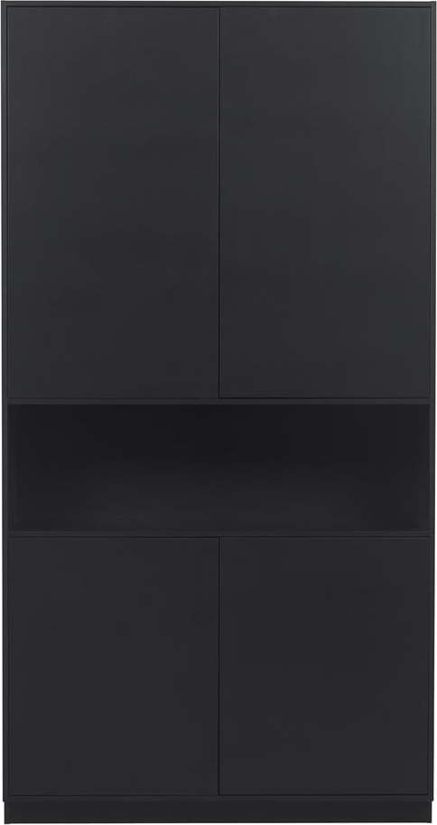 Černá skříňka z borovicového dřeva 110x210 cm Finca – WOOOD WOOOD