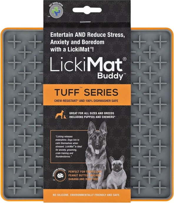 Lízací podložka Buddy Tuff Orange – LickiMat LickiMat