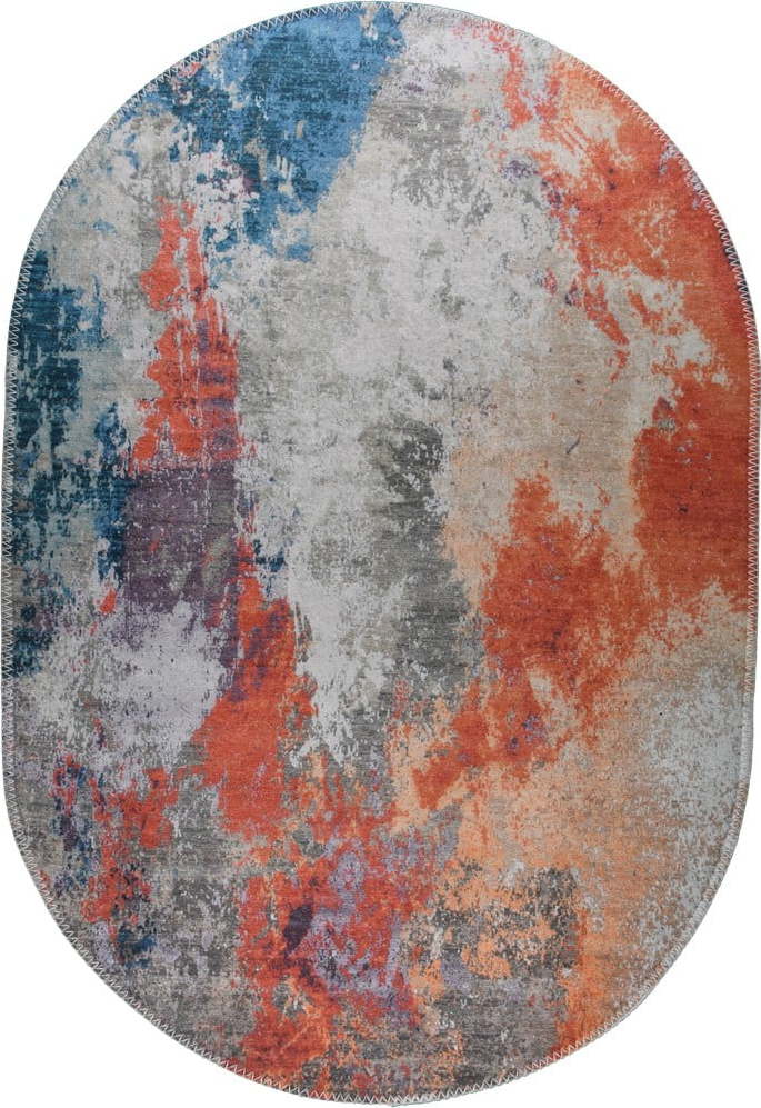 Modro-oranžový pratelný koberec 120x180 cm – Vitaus Vitaus