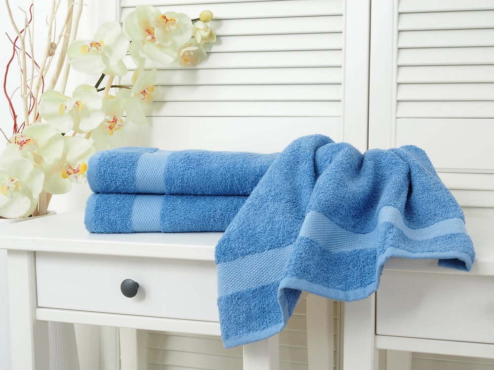 Modrý froté ručník 50x100 cm Adria – B.E.S. B.E.S.