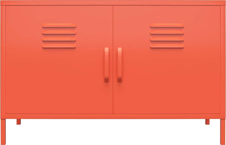 Oranžová kovová skříňka Novogratz Cache