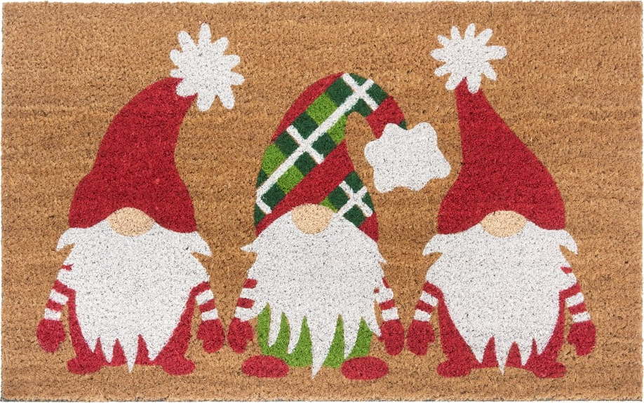 Rohožka s vánočním motivem z kokosového vlákna 45x75 cm – Hanse Home Hanse Home