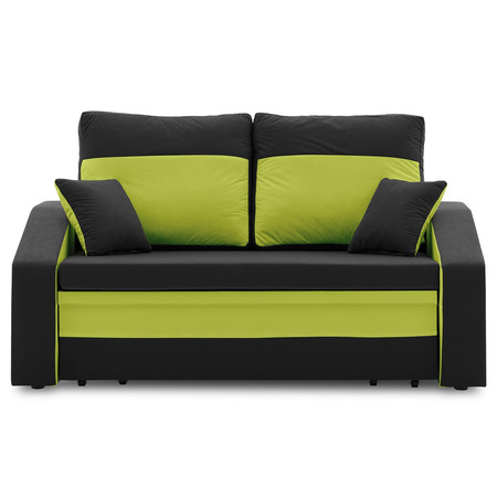 Rozkládací pohovka HEWLET PLUS color Černá + zelená SG-nábytek