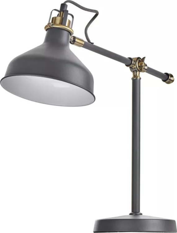 Šedá stolní lampa (výška 56 cm) Harry – EMOS Emos