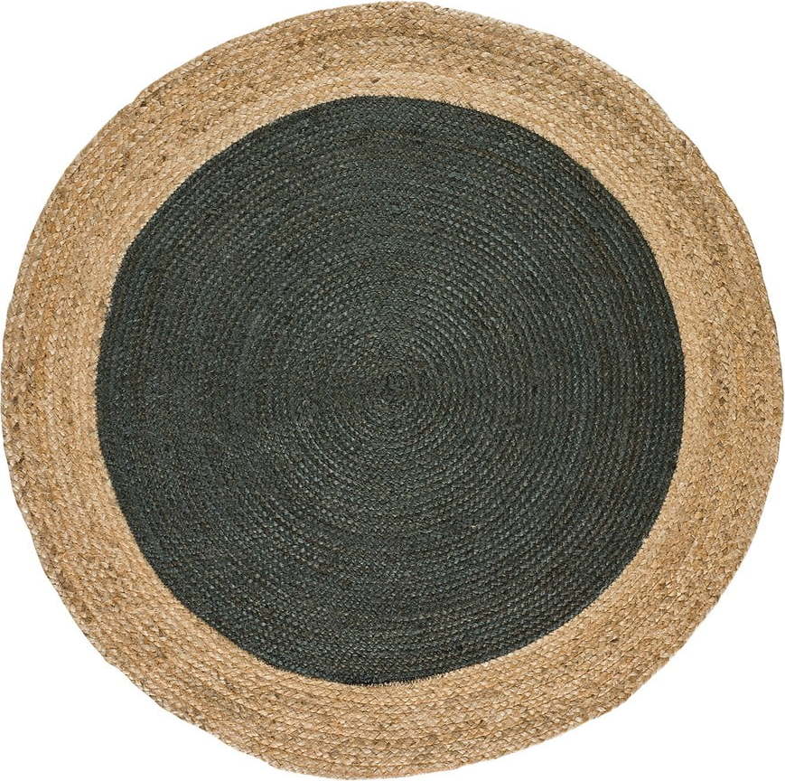 Šedo-přírodní barvě kulatý koberec ø 90 cm Mahon – Universal Universal