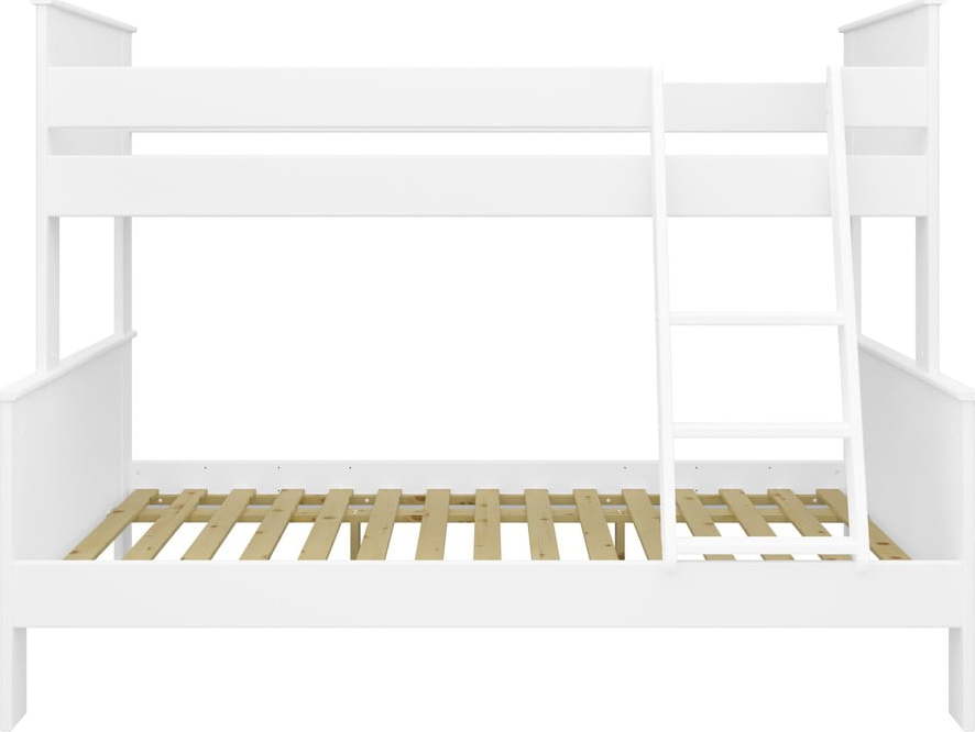 Bílá patrová dětská postel 120x200/90x200 cm Alba – Tvilum Tvilum