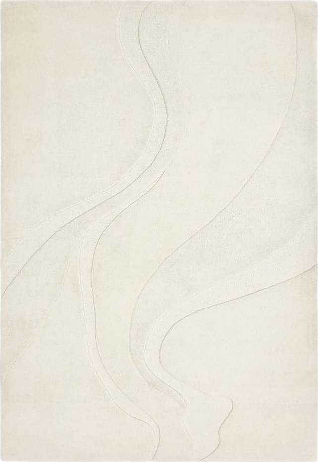 Bílý vlněný koberec 200x290 cm Olsen – Asiatic Carpets Asiatic Carpets