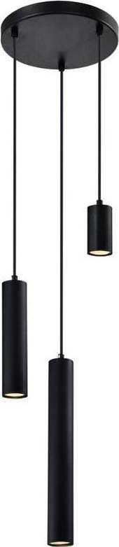 Černé závěsné svítidlo s kovovým stínidlem Tubo – Candellux Lighting Candellux Lighting