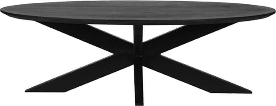 Černý konferenční stolek z mangového dřeva 70x130 cm Zip – LABEL51 LABEL51