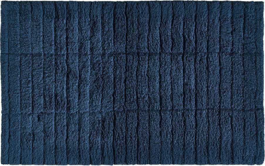 Modrá koupelnová předložka 80x50 cm Tiles - Zone Zone