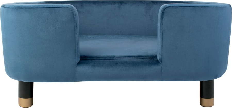 Modrý sametový pelíšek pro domácí mazlíčky 50x74 cm Royal – Leitmotiv Leitmotiv