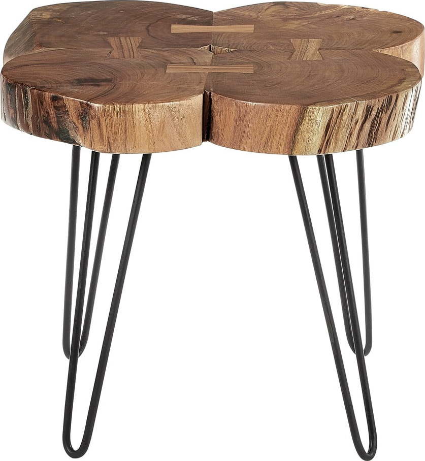 Odkládací stolek s deskou z akácie 50x50 cm Nandri – Premier Housewares Premier Housewares