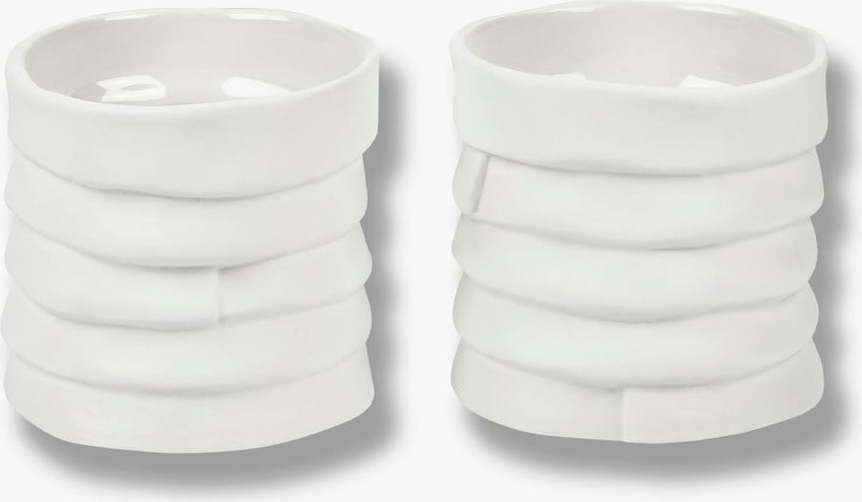 Porcelánové svícny v sadě 2 ks Ribbon – Mette Ditmer Denmark Mette Ditmer Denmark