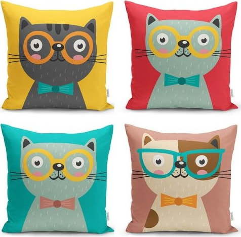 Povlaky na polštáře v sadě 4 ks 43x43 cm – Mila Home Mila Home