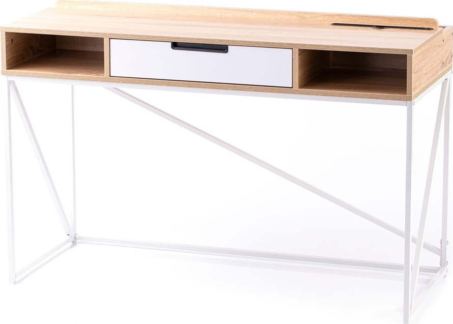 Pracovní stůl s deskou v dubovém dekoru 48x120 cm Odel – Homede HOMEDE