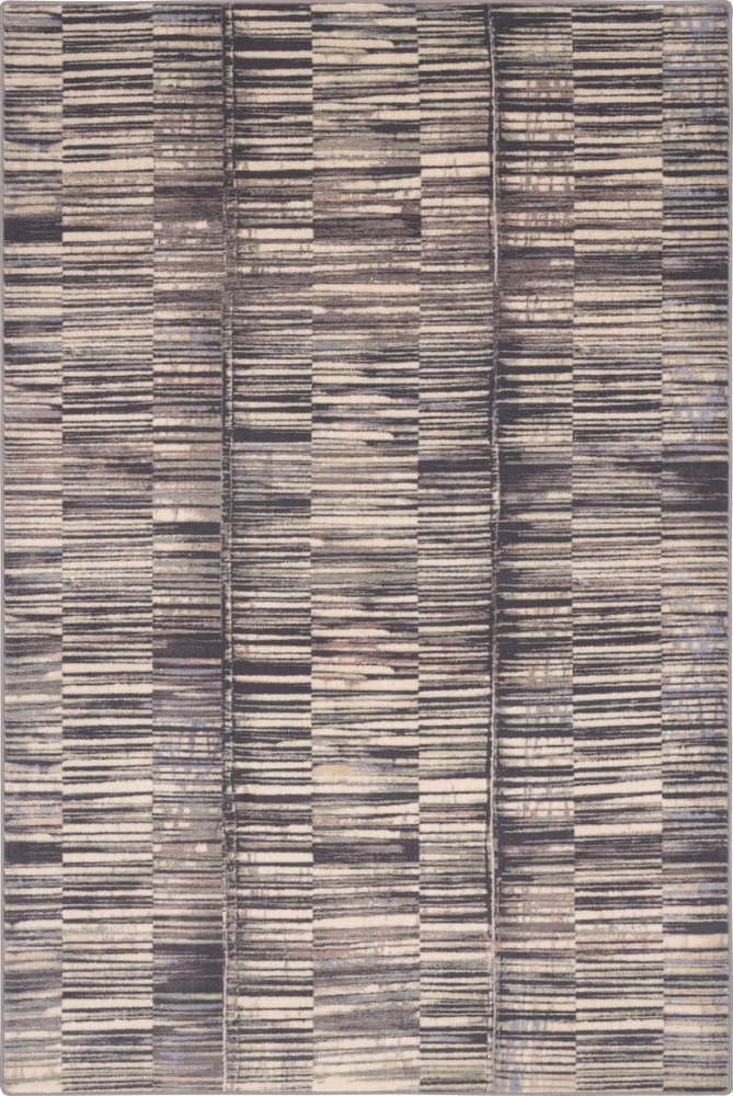 Šedý vlněný koberec 133x180 cm Grids – Agnella Agnella