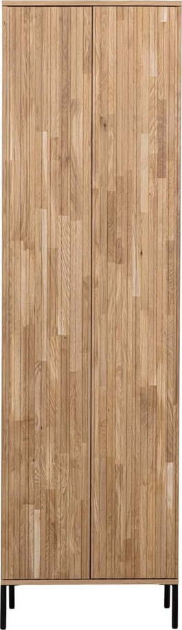 Skříňka z dubového dřeva v přírodní barvě 60x210 cm Gravure – WOOOD WOOOD