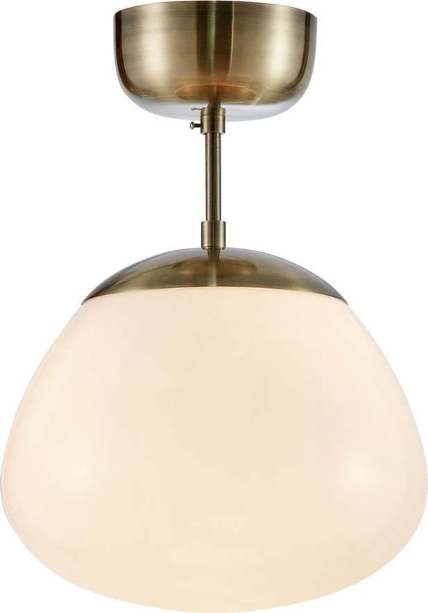 Stropní svítidlo v bílo-bronzové barvě se skleněným stínidlem ø 25 cm Rise – Markslöjd Markslöjd