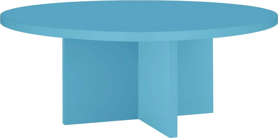 Světle modrý kulatý konferenční stolek ø 80 cm Pausa – Really Nice Things Really Nice Things