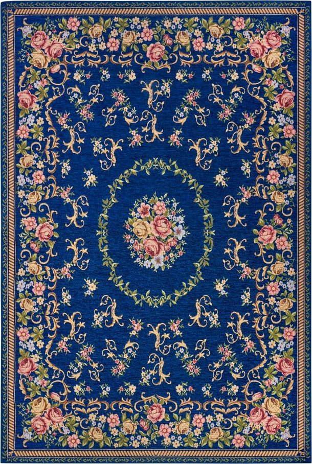Tmavě modrý koberec 75x150 cm Nour – Hanse Home Hanse Home