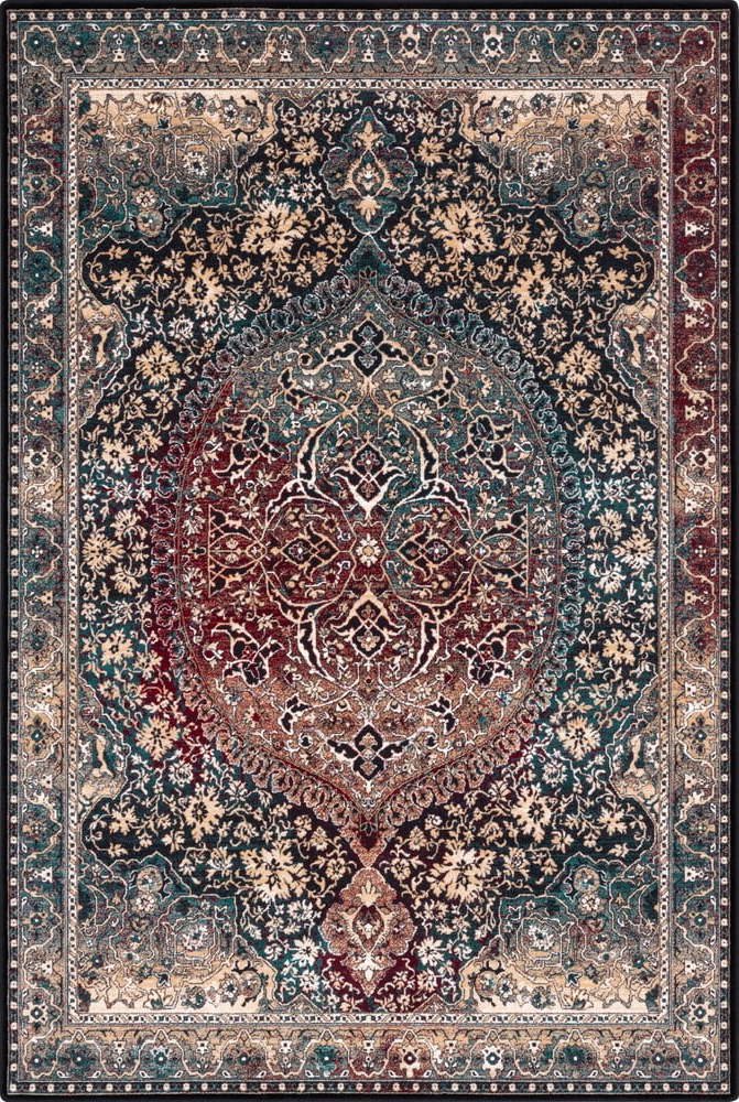 Tmavě zelený vlněný koberec 160x240 cm Ava – Agnella Agnella