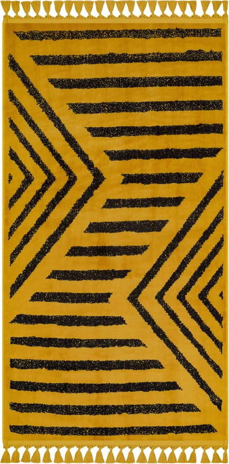Žlutý pratelný koberec 180x120 cm - Vitaus Vitaus