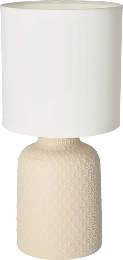 Béžová stolní lampa s textilním stínidlem (výška 32 cm) Iner – Candellux Lighting Candellux Lighting