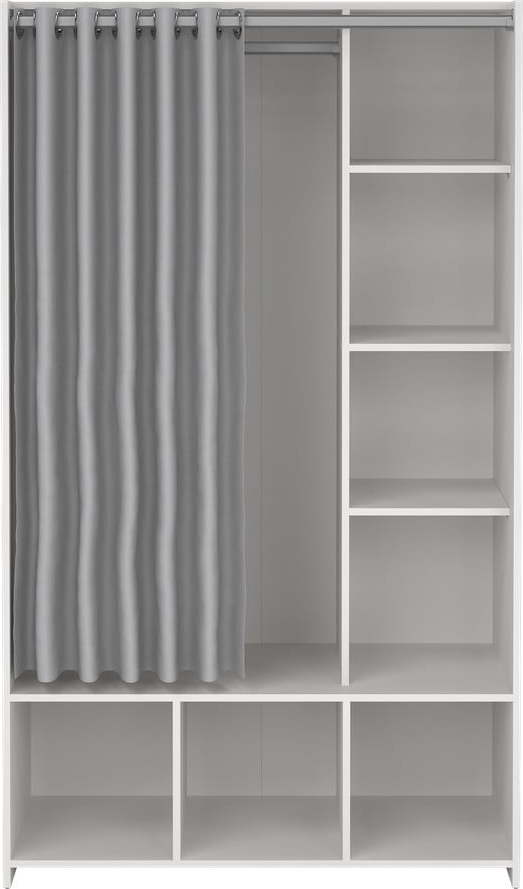 Bílo-šedá šatní skříň 105x180 cm Kit – Tvilum Tvilum