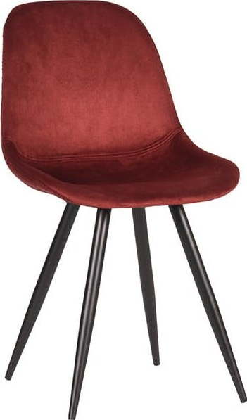 Červené sametové jídelní židle v sadě 2 ks Capri – LABEL51 LABEL51