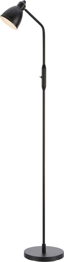 Matně černá stojací lampa s kovovým stínidlem (výška 143 cm) Story – Markslöjd Markslöjd