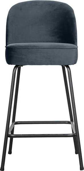 Modrá sametová barová židle 89 cm Vogue – BePureHome BePureHome