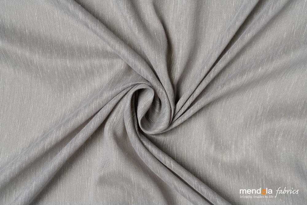 Šedá záclona 140x260 cm Lava – Mendola Fabrics Mendola Fabrics