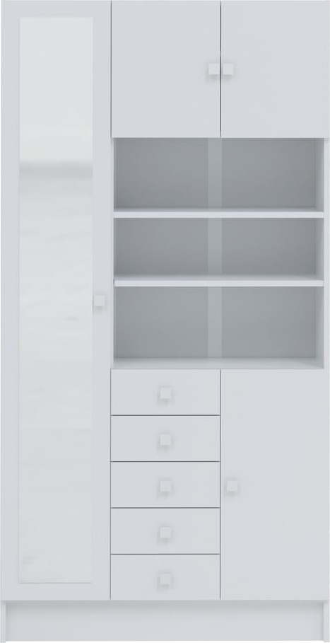 Bílá koupelnová skříňka 90x182 cm Combi – TemaHome TemaHome