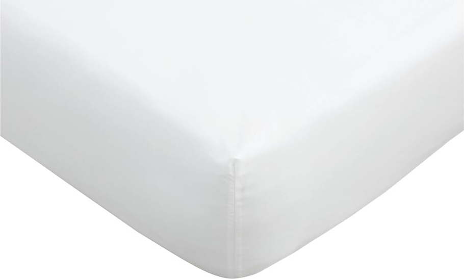 Bílé napínací prostěradlo z egyptské bavlny 135x190 cm – Bianca Bianca