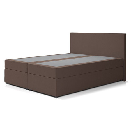 Čalouněná postel IMOLA s pružinovou matrací 160x200 cm Hnědá SG nabytek