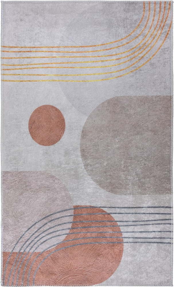 Pratelný koberec v oranžovo-krémové barvě 160x230 cm – Vitaus Vitaus