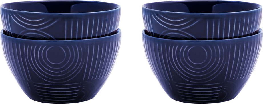 Tmavě modré keramické misky v sadě 4 ks 400 ml Arc – Maxwell & Williams Maxwell & Williams