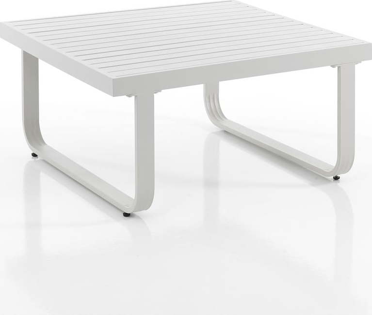 Bílý hliníkový konferenční stolek 80x80 cm Ischia – Tomasucci Tomasucci