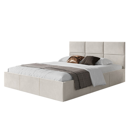 Čalouněná postel PORTO rozměr 120x200 cm Krémová TT-FURNITURE