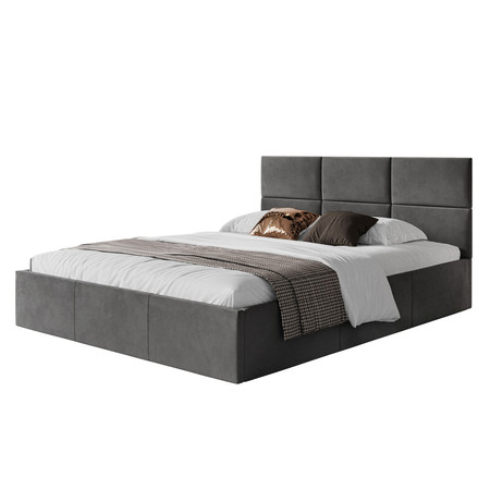 Čalouněná postel PORTO rozměr 120x200 cm Tmavě šedá TT-FURNITURE
