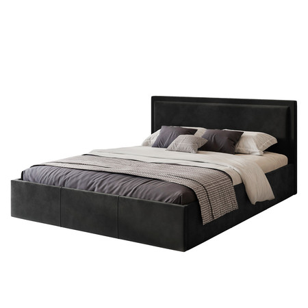 Čalouněná postel SOAVE rozměr 120x200 cm Černá TT-FURNITURE
