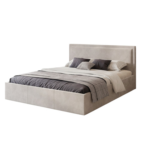 Čalouněná postel SOAVE rozměr 120x200 cm Krémová TT-FURNITURE