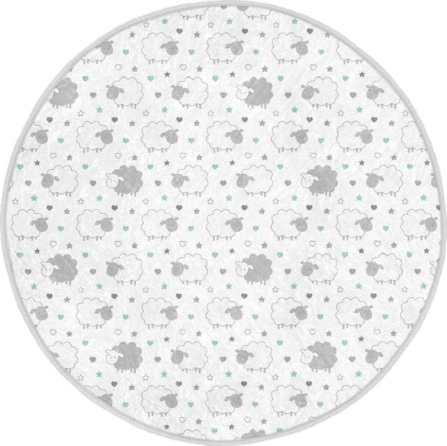 Dětský koberec ve světle šedo-bílé barvě ø 100 cm Comfort – Mila Home Mila Home