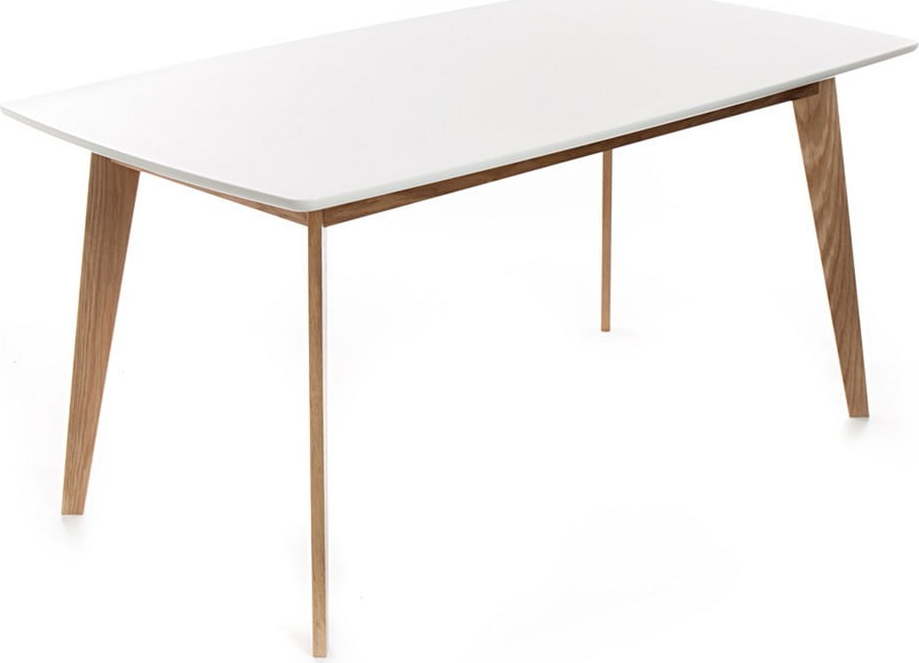 Jídelní stůl s bílou deskou 90x160 cm Kyra – Tomasucci Tomasucci
