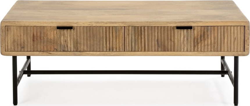 Konferenční stolek z mangového dřeva v přírodní barvě 60x120 cm Mundra – Marckeric Marckeric