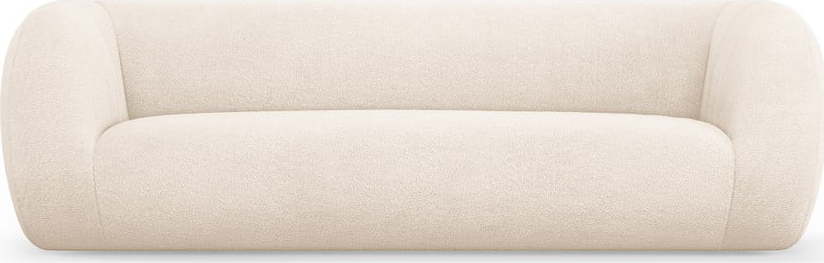 Krémová pohovka z textilie bouclé 230 cm Essen – Cosmopolitan Design Cosmopolitan design
