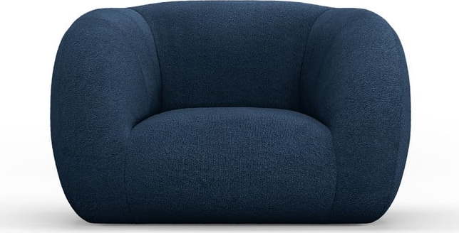 Modré křeslo z textilie bouclé Essen – Cosmopolitan Design Cosmopolitan design