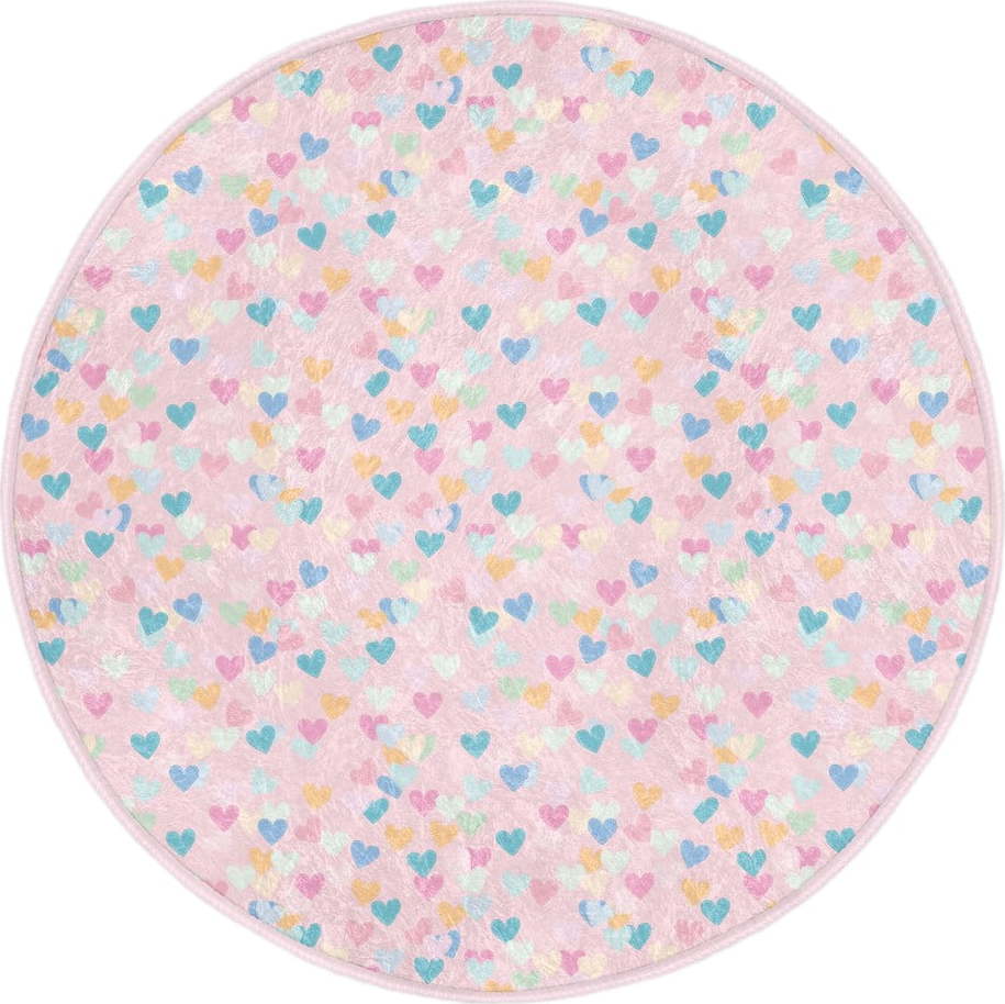Růžový dětský koberec ø 80 cm Comfort – Mila Home Mila Home
