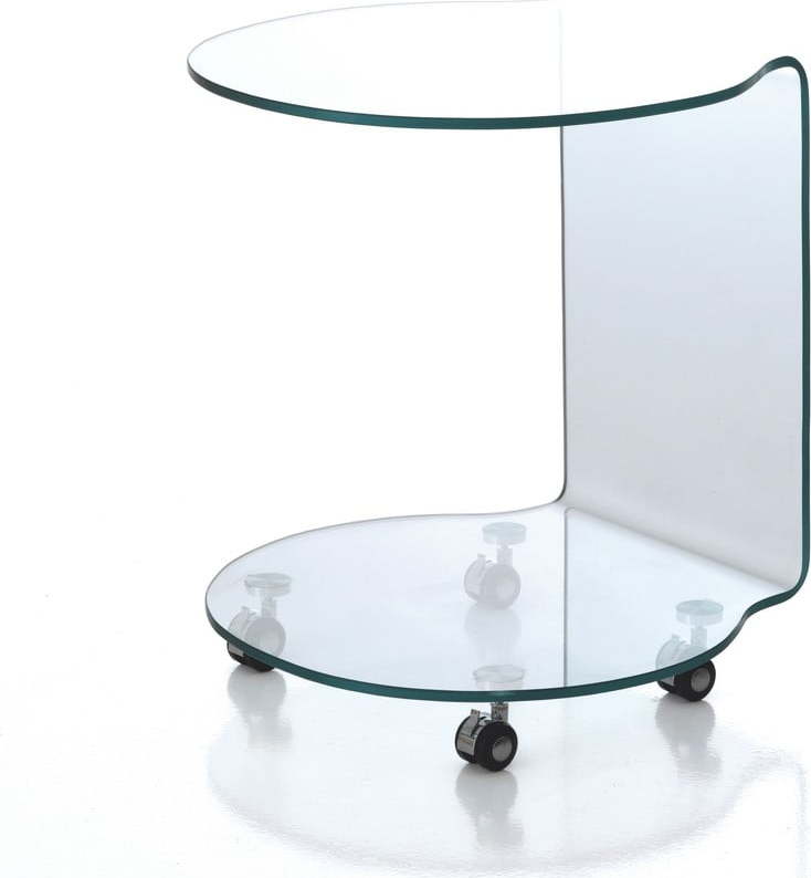 Skleněný kulatý odkládací stolek ø 50 cm Move – Tomasucci Tomasucci